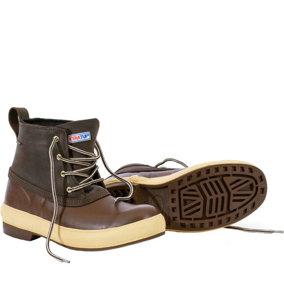NEW XTRATUF Leather Waterproof Legacy Lace Boots in brown for women 1125 4t2 - Picture 2 of 9